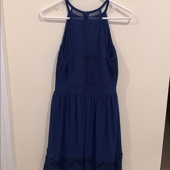Francesca’s Halter Blue Dress - Picture 3 of 4